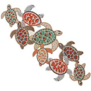 NWT Pier 1: Beaded Sea Turtle Table Runner - RARE!